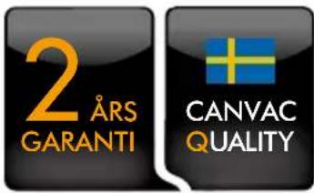 2 ÅRS GARANTI CANVAC QUALITY