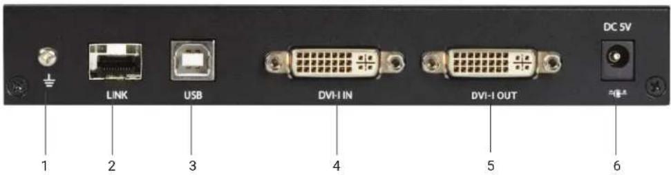 DC 5V LINK USB DVI-1 IN DVI-1 OUT 1 2 3 4 5 6