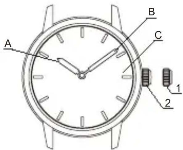 Orient Star Classic RE-ND0007S - ◆ NAMES AND FUNCTIONS OF INDIVIDUAL COMPONENT PARTS - 1