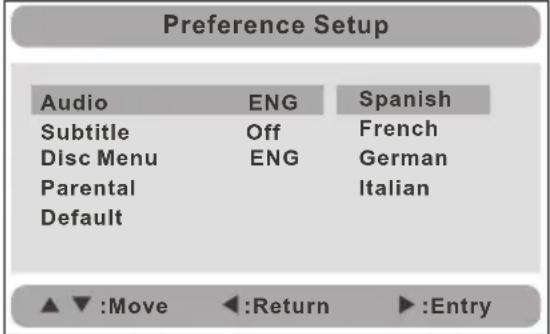 Sogo DVD-SS-7865 - Preference Page - 1