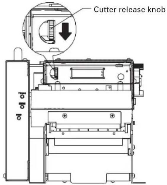 Cutter release knob lo lo