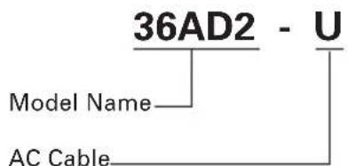 36AD2 - U Model Name AC Cable