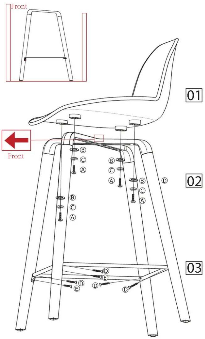 Zuiver Albert Kuip - COMPONENT PARTS - 1