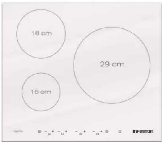 Infiniton IND398W - Cocina de inducción - 10