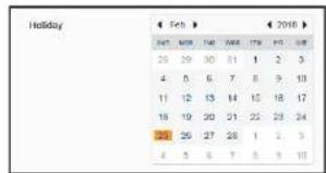 Hanwha SPD-1660R - To use the calendar - 1