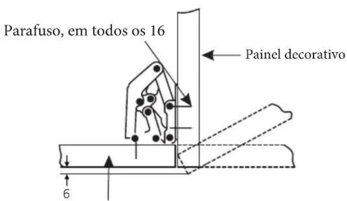 Parafuso, em todos os 16 Painel decorativo 6