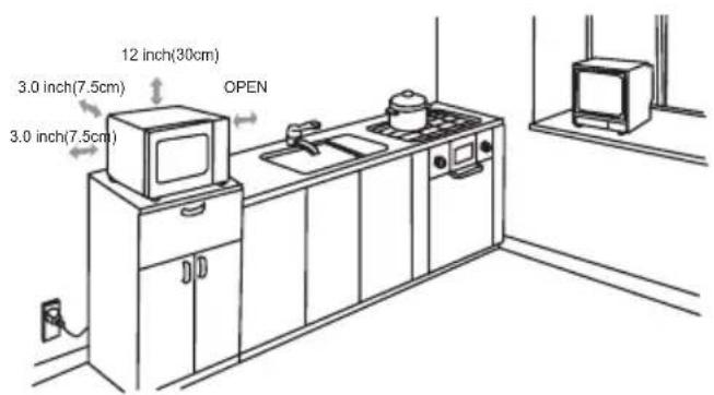 12 inch(30cm) 3.0 inch(7.5cm) 3.0 inch(7.5cm) OPEN