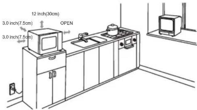 12 inch(30cm) 3.0 inch(7.5cm) 3.0 inch(7.5cm) OPEN