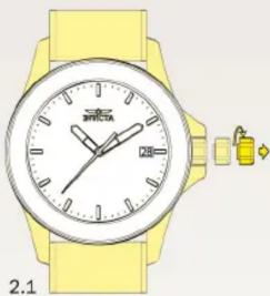 INVICTA Pro Diver 28765 - Ajuste de la fecha - 1
