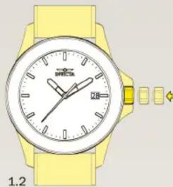 INVICTA Pro Diver 28765 - Ajustar el tiempo - 2