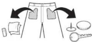 Diagram illustrating a folding or folding process with labeled parts including skirt, seat, and key