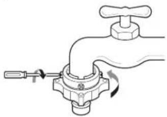LG F12G6NDN2H - Connecting One Touch Type Hose to Tap Without Thread - 3