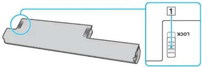 SONY Vaio VPCEB1C5E - Installing/Removing the Battery Pack - 1