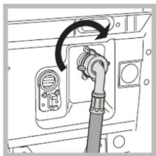 Hotpoint Ariston ECOT7D 149 - Electric and water connections Connecting the water inlet hose - 2