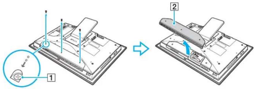 SONY Vaio VGC-LT1SR - Installieren eines zusätzlichen Festplattenlaufwerks - 1