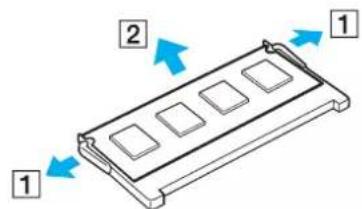 SONY Vaio VGN-BX195EP - Removing and Installing a Memory Module - 2