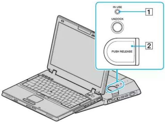 SONY Vaio VGN-BX195EP - Press the UNDOCK button. - 3