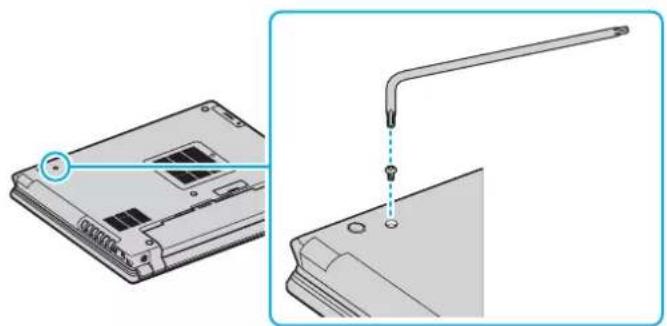 SONY Vaio VGN-BX195EP - About bay unit protection against theft - 1
