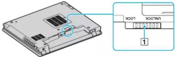SONY Vaio VGN-BX195EP - Installing the Battery Pack - 1