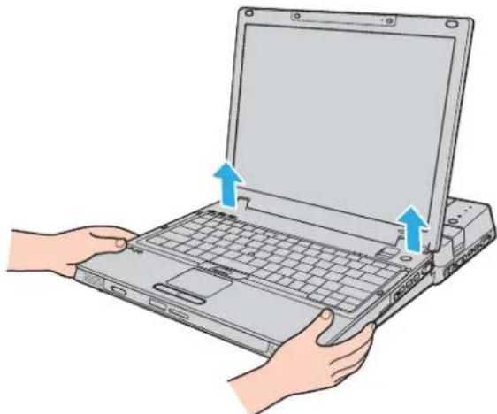 SONY Vaio VGN-BX61MN - Drücken Sie die UNDOCK-Taste (1). - 4