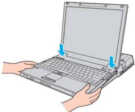SONY Vaio VGN-BX61MN - Andocken des Computers an die Dockingstation mit Multifunktionsschacht - 5