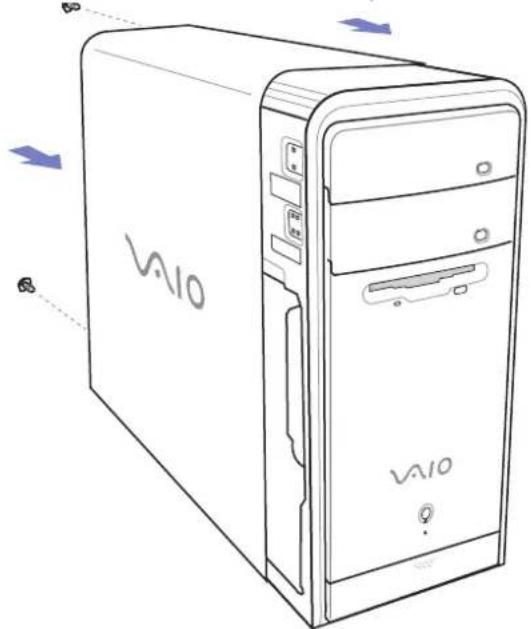 SONY PCV-RS306 Vaio - Schließen des Geräts - 1