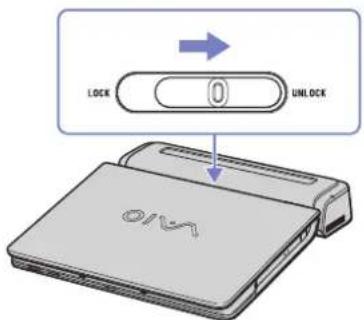 SONY Vaio VGN-A115Z - Disconnecting your computer from the port replicator - 1