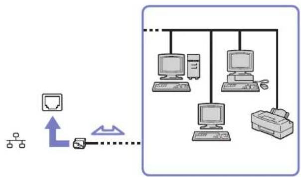 SONY Vaio VGN-A115Z - Connecting to a network (LAN) - 1