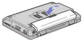 SONY Vaio VGN-A115Z - Inserting the battery pack (PCG-TR series) - 3