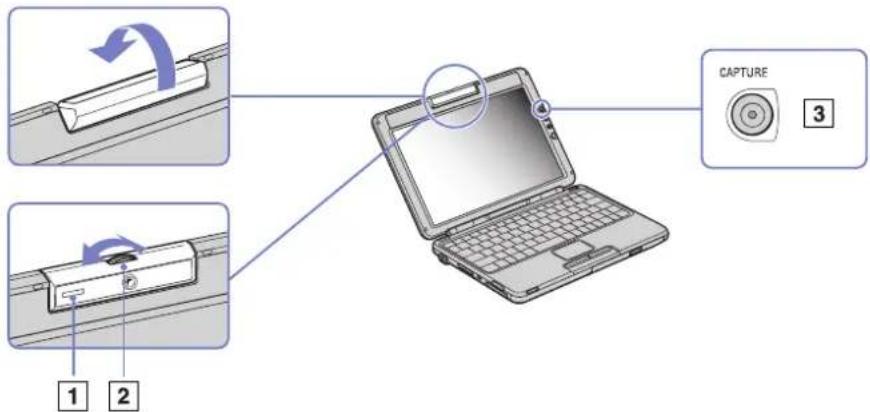 SONY Vaio VGN-A115Z - Using the built-in MOTION EYE Camera\* (PCG-TR series only) - 1