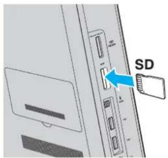 SONY Vaio VPCJ11M1E - To insert an SD memory card - 1