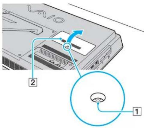 SONY Vaio VPCJ11M1E - To change or add a memory module - 1
