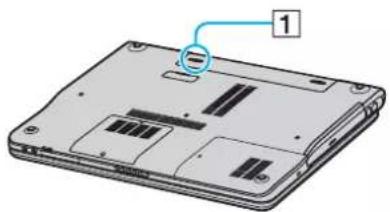 SONY Vaio VGN-FS415S - To remove the battery pack - 1