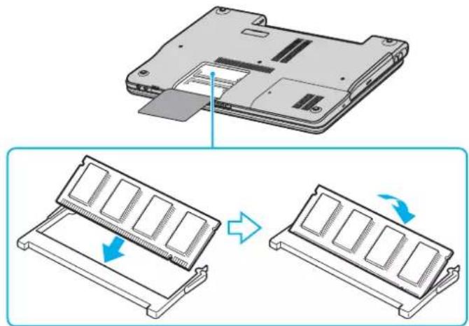 SONY Vaio VGN-FS415S - Removing and Installing a Memory Module - 3