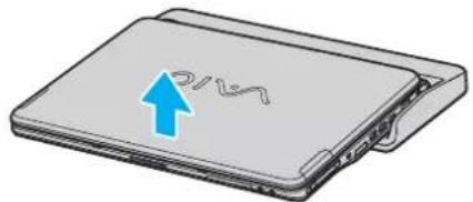 SONY Vaio VGN-FS415S - Disconnecting Your Computer from the Port Replicator - 1