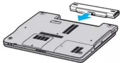 SONY Vaio VGN-FS415S - Installing the Battery Pack - 2