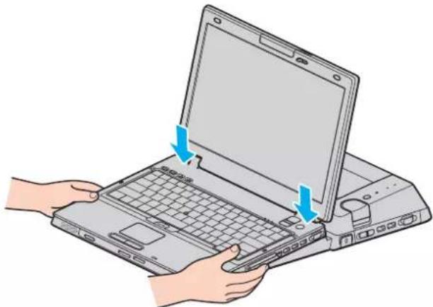 SONY Vaio VGN-BX396VP - Attaching Your Computer to the Multi Function Bay Docking Station - 5