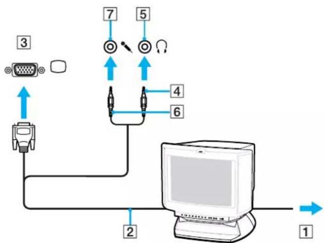SONY Vaio VGN-BX396VP - Connecting a Multimedia Computer Display - 1