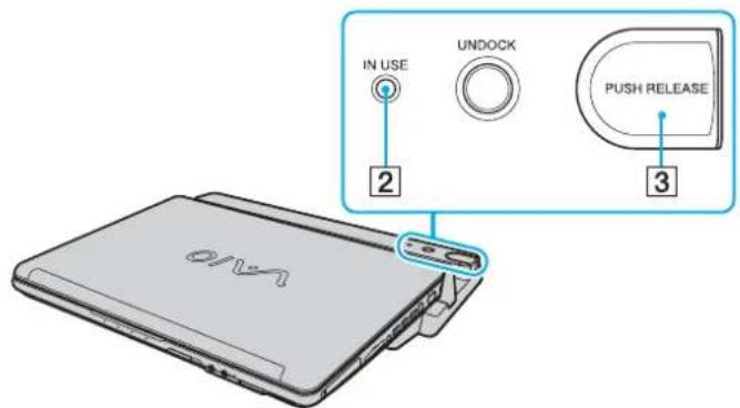 IN USE UNDOCK PUSH RELEASE 2 3