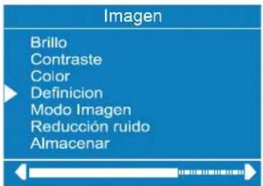 Imagen Brillo Contraste Color Definicion Modo Imagen Reducción ruido Almacenar