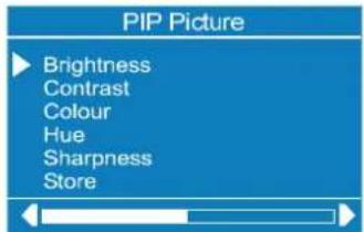 PIP Picture: Brightness, Contrast, Colour, Hue, Sharpness, Store