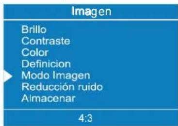 Imagen Brillo Contraste Color Definicion Modo Imagen Reducción ruido Almacenar 4:3