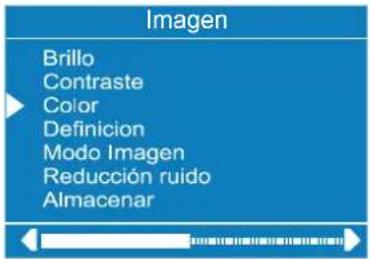 Imagen Brillo Contraste Color Definicion Modo Imagen Reducción ruido Almacenar