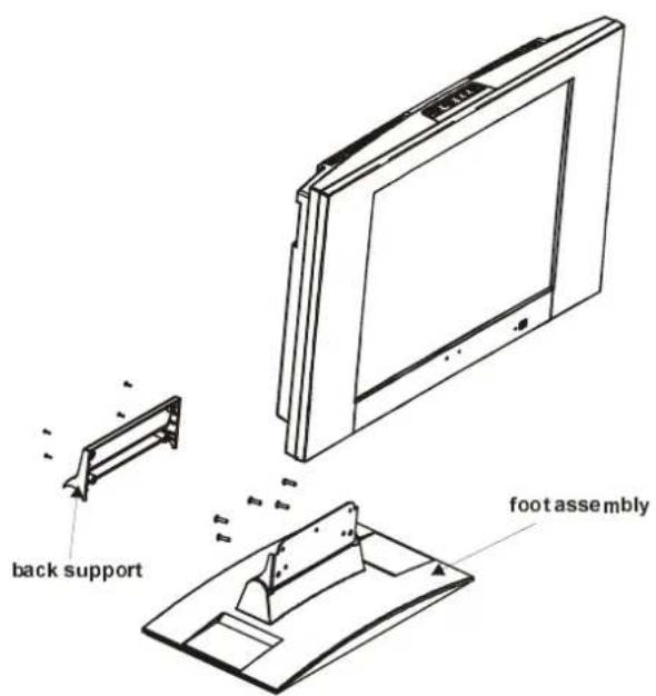 back support foot assembly