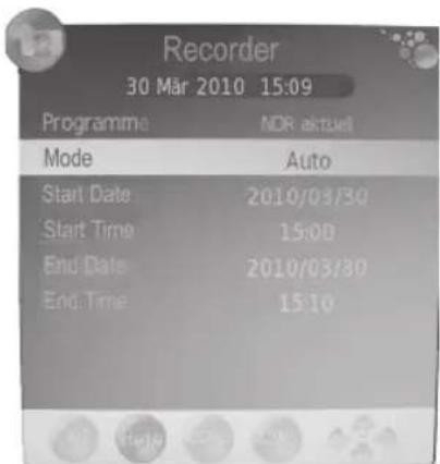 Recorder 30 März 2010 15:09 Programme NDR aktuell Mode Auto Start Date 2010/03/30 Start Time 15:00 End Date 2010/03/30 End Time 15:10