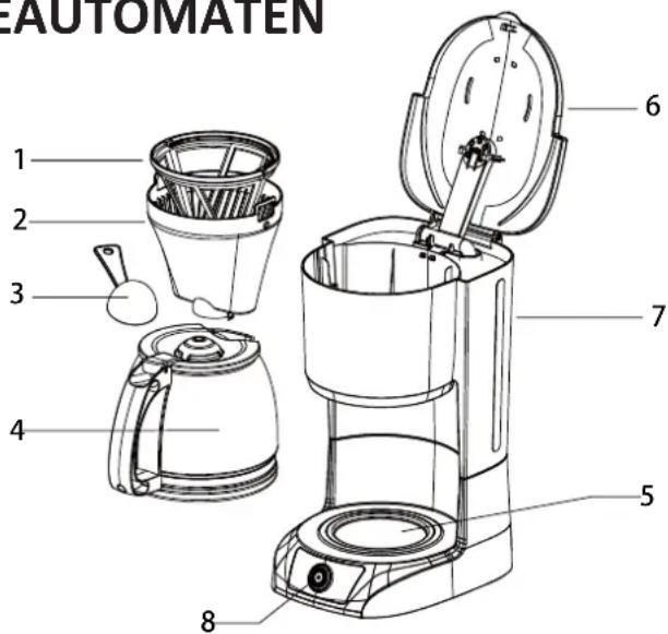 AFK KME-800.5 - INFORMATIONEN ZUM KAFFEEAUTOMATEN - 1