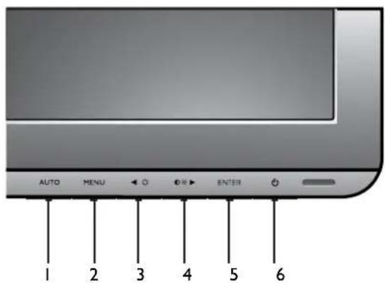 BENQ GL2023A - The control panel - 1
