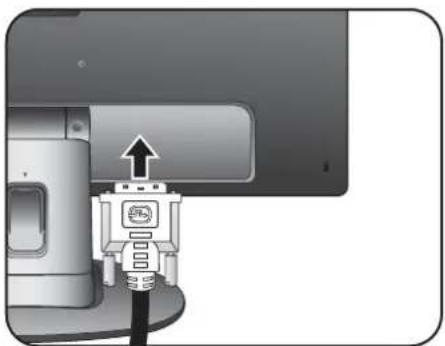 BENQ GL2023A - To Connect the DVI-D Cable - 3