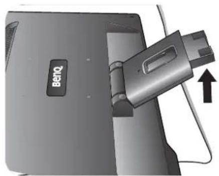 BENQ GL2023A - Attach the monitor base. - 2