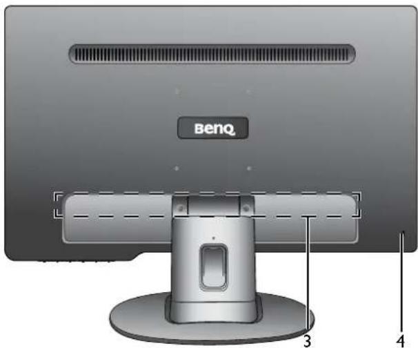 BENQ GL2023A - Back view - 1